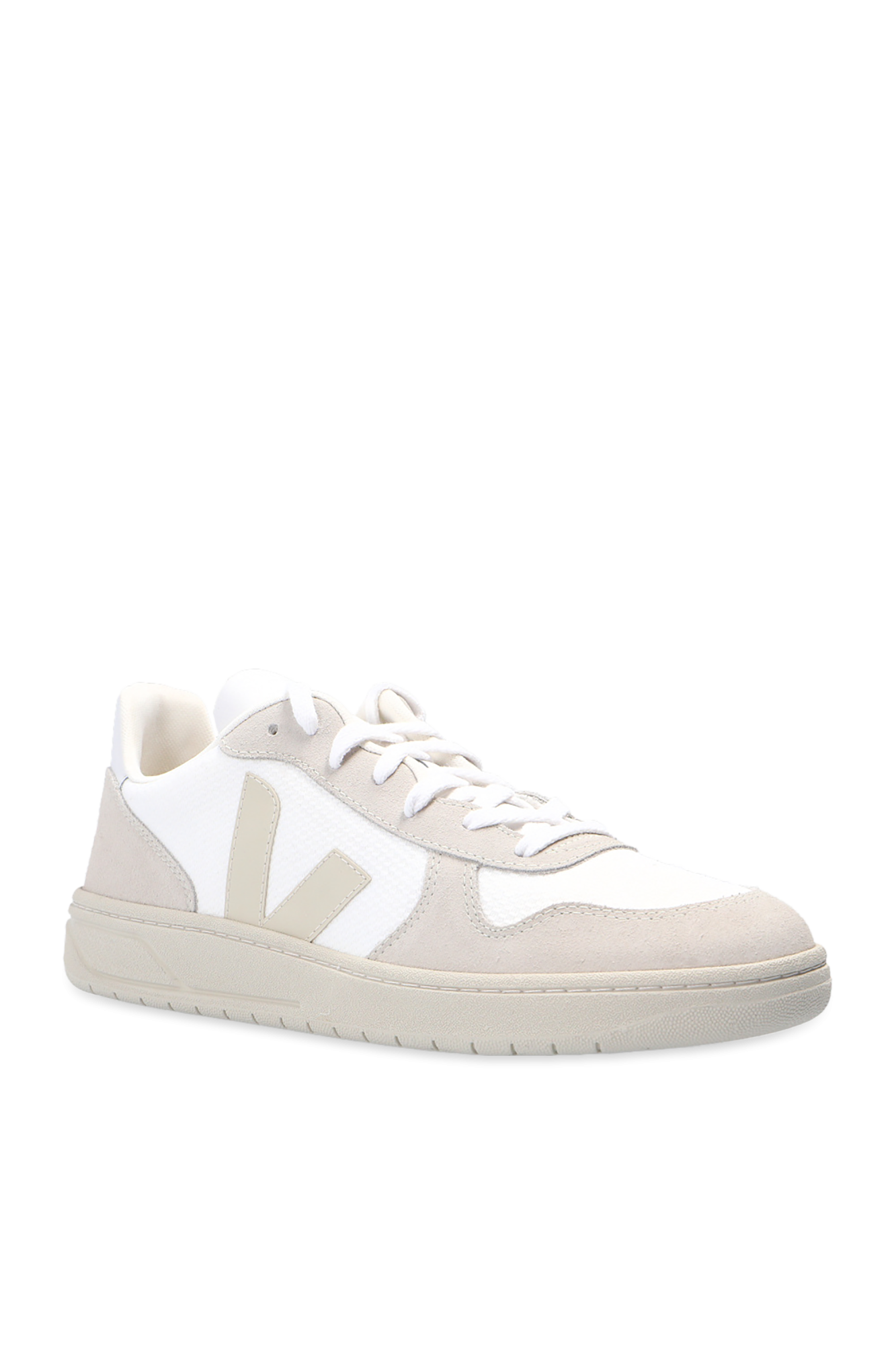 スニーカー VEJA FW24 'V-10' sneakers (VX0102499 WHITENATURALPIERRE) White 'V - 10' sneakers Veja - SchaferandweinerShops